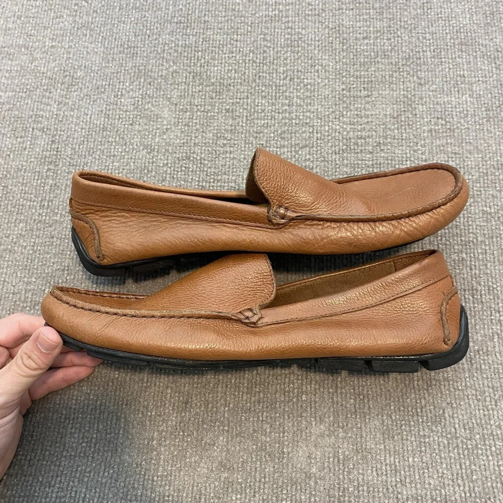 Giorgio Brutini Shoes Mens Size 11 Brown Leather Slip Casual Loafers G-JANEIRO